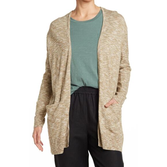 New Madewell Summer Ryder Cardigan in Marled Olive Women's Size 2X - Picture 1 of 9